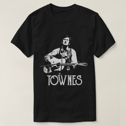 Townes Van Zandt - White Stencil Essential T-Shirt (Design voorkant)