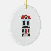 Townhouse Keramisch Ornament (Rechts)