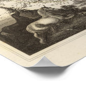 Towns en steden tonen Kleur langs grenzen Poster (Hoek)