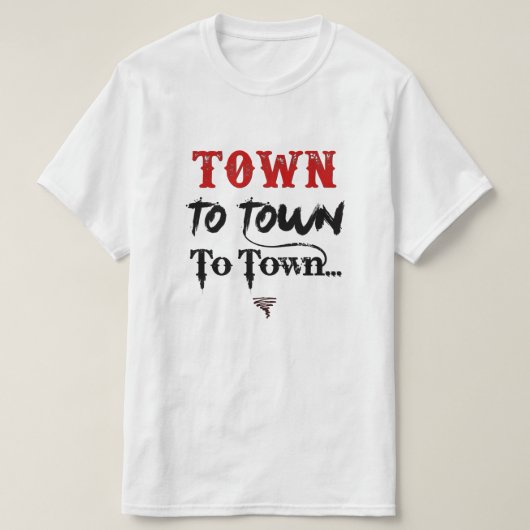 Towns Lyrics - Unisex Shirt (Design voorkant)