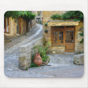Townscape in Dordogne, France mousepad Muismat