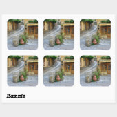 Townscape in Dordogne, Frankrijk sticker (Vel)