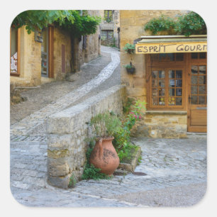 Townscape in Dordogne, Frankrijk sticker