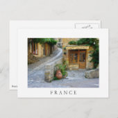 Townscape in Dordogne, Frans wit briefkaart (Voorkant / Achterkant)