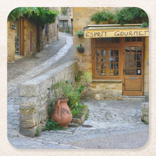 Townscape in Dordogne, onderzetter Frankrijk (Voorkant)