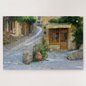 Townscape met winkel in Dordogne, Frankrijk Legpuzzel (Horizontaal)