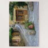 Townscape met winkel in Dordogne, Frankrijk Legpuzzel (Verticaal)
