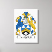 Townsend Family Crest Canvas Afdruk (Voorkant)