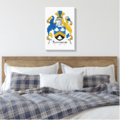 Townsend Family Crest Canvas Afdruk (Insitu (Slaapkamer))