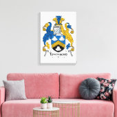 Townsend Family Crest Canvas Afdruk (Insitu (Woonkamer))