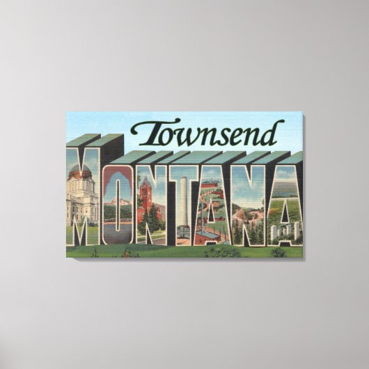 Townsend, Montana Canvas Afdruk (Voorkant)