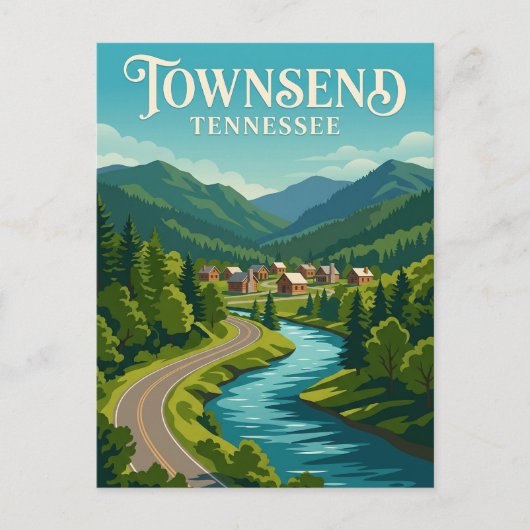 Townsend Verenigde Staten Briefkaart (Voorkant)