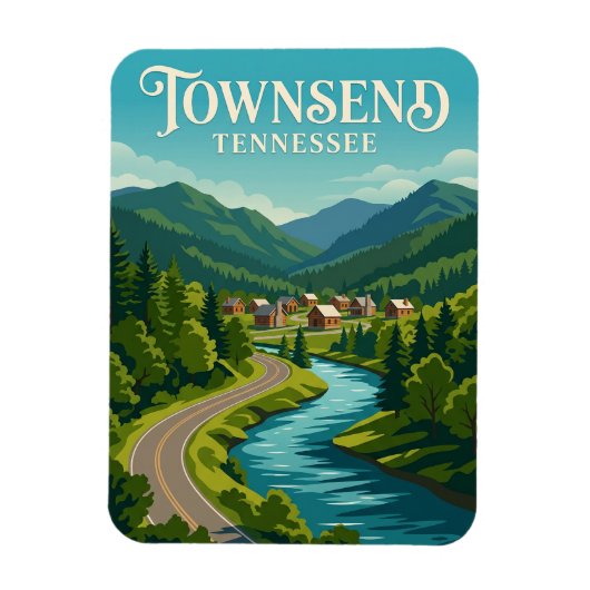 Townsend Verenigde Staten Magneet (Verticaal)