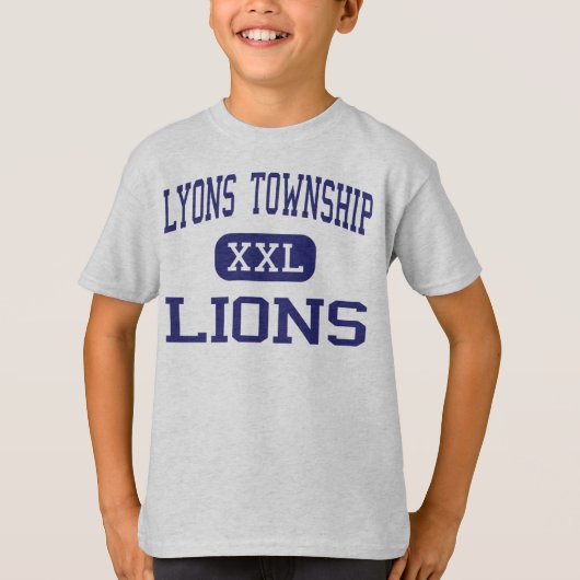 Township Lyon - Lions - High - La Grange Illinois T-shirt (Voorkant)