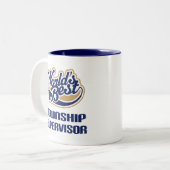 Township Supervisor Gift (Beste werelden) Tweekleurige Koffiemok (Voorkant links)