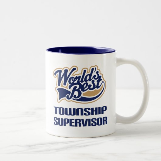 Township Supervisor Gift (Beste werelden) Tweekleurige Koffiemok (Rechts)