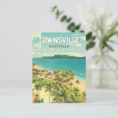 Townsville Australia Travel Art Vintage Briefkaart (Staand voorkant)