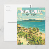 Townsville Australia Travel Art Vintage Briefkaart (Voorkant / Achterkant)