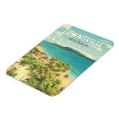 Townsville Australia Travel Art Vintage Magneet (Linkerzijde)