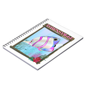 Townsville Australië Tropische vissen Reisposter Notitieboek