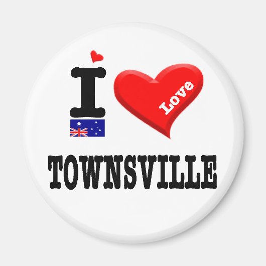TOWNSVILLE - I Love Magneet (Voorkant)