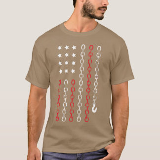 Towruck-bestuurder die auto's van vriend haakt t-shirt