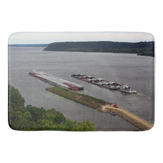 Tows die badmat passeren (Voorkant)