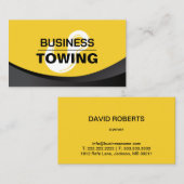 Towservice Tow Hook Logo Modern Black & Gold Visitekaartje (Voorkant / Achterkant)