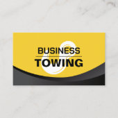 Towservice Tow Hook Logo Modern Black & Gold Visitekaartje (Voorkant)