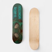 TOXIC 86- B-filmmonsters: Zombie Persoonlijk Skateboard (Voorkant)