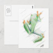 Toxic Frog - drawing watercolor painting Briefkaart (Voorkant / Achterkant)