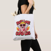 Toxic Love – Cupid Lies Dark Esthetische Canvas ta Tote Bag (Dichtbij)