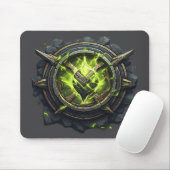 Toxic Rune Gamer Emblem Muismat (Met muis)