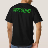 "Toxic Silence" T-shirt med logo fram + text bak (Achterkant)