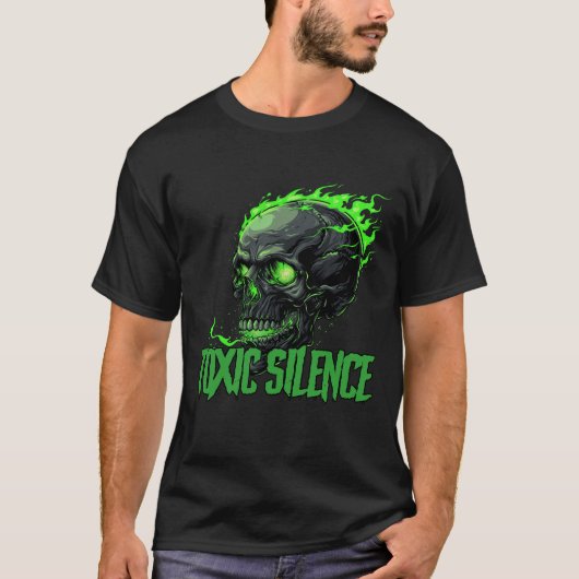 "Toxic Silence" T-shirt med logo + text (Voorkant)