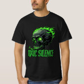 "Toxic Silence" T-shirt med logo + text (Voorkant)