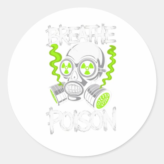 Toxic Skull Drifter Sticker  (Voorkant)