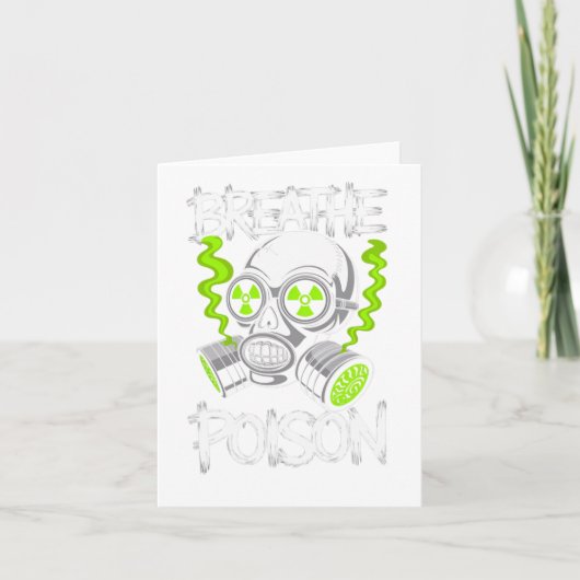 Toxic Skull Drifter Sticker Kaart (Voorkant)