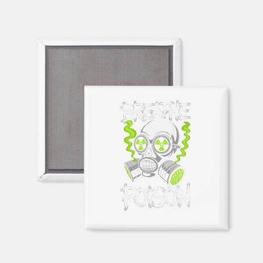 Toxic Skull Drifter Sticker  Magneet (Voorkant / Achterkant)