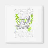 Toxic Skull Drifter Sticker  Magneet (Voorkant)