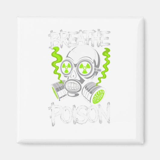 Toxic Skull Drifter Sticker  Magneet (Voorkant)