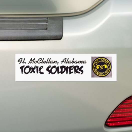 Toxic Soldiers Bumpersticker Chemical Corp Versie (Op auto)