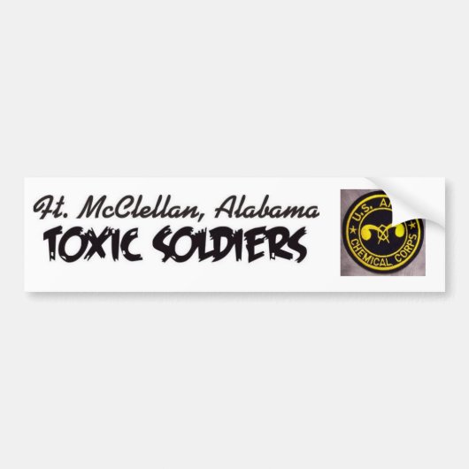 Toxic Soldiers Bumpersticker Chemical Corp Versie (Voorkant)
