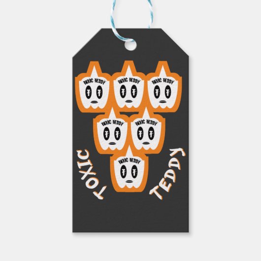TOXIC TEDDY nieuw ontwerp Cadeaulabel (Voorkant)