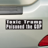 "Toxic Trump"-Bumpersticker Bumpersticker (Op auto)