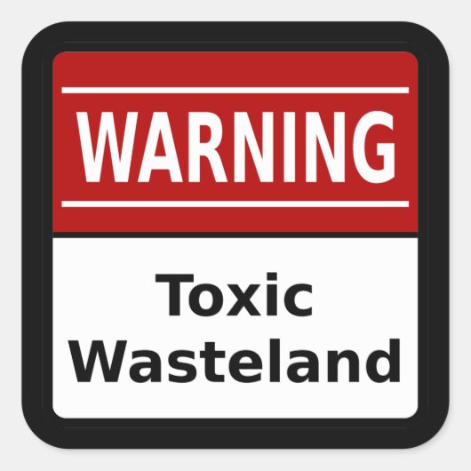 Toxic Wasteland Sticker (Voorkant)