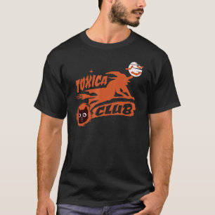 Toxica Halloween Club Bruja Met Enge Kat Toxica T-shirt