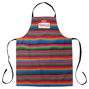 Toxico Mexicaanse sarape print  Schort