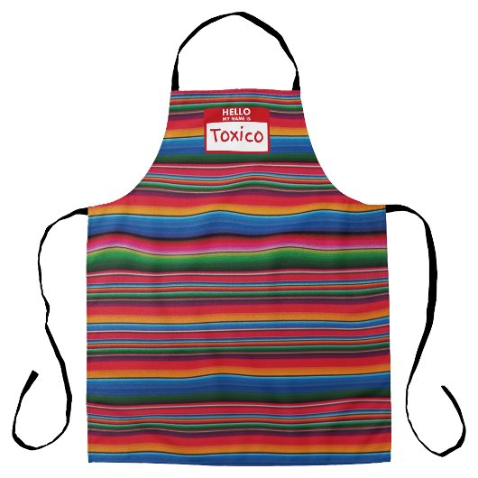 Toxico Mexicaanse sarape print Schort