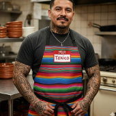 Toxico Mexicaanse sarape print Schort